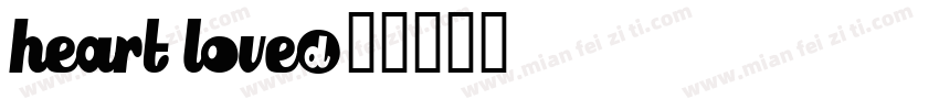 Heart Love字体转换